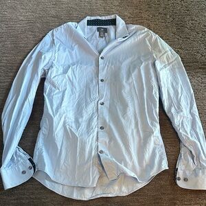 H&M Men’s Light Blue Button-Up Dress Shirt